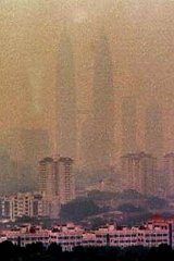 Afbeelding: De haze in Kuala Lumpur 2001