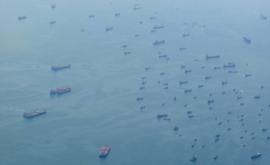 Image: The 'ghost fleet' near Singapore. The world's ship owners and government economists would prefer you not to see this symbol of the depths of the plague still crippling the world's economies.