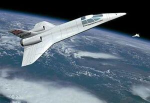 Afbeelding: Een impressie van de 'Ascender', Maleisië's ruimtevliegtuig.